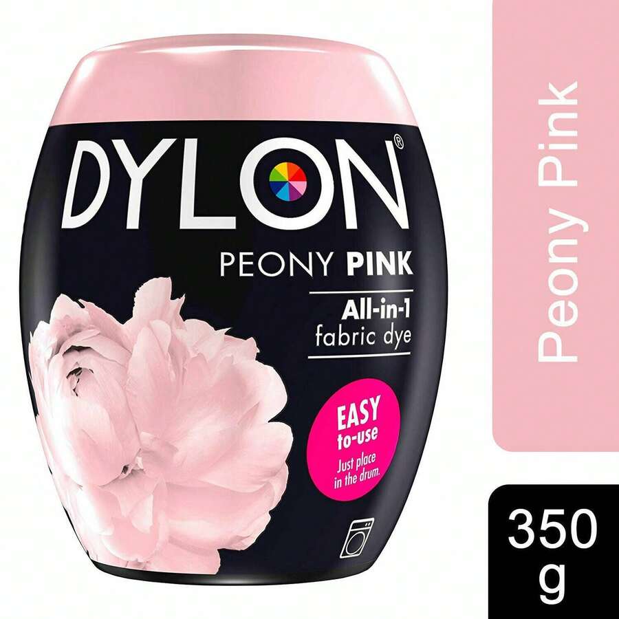Dylon Washing Machine Fabric Dye Pod 350g Single Pack For Clothes, Home Textiles And Soft Furnishings, Ideal For Easy Colouring And Refreshing Fabrics At Home - Peony Pink - View 1