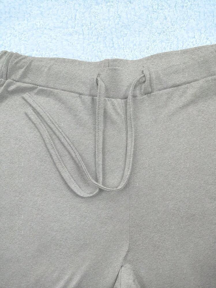 Customized Women's Casual Sports Pants For Spring, Summer, Autumn And Winter, All-Season Versatile. Customized Patterns/Couples/Pets/Sisters/Selfies/Family Photos Printed, Brand Logo Customization, Holiday Gifts, Surprise Gifts, Birthday Gifts, Wedding Gifts, Mother's Day Gifts, Best Friend Gifts, Anniversary Gifts, Valentine's Day Gifts, Gifts For Her - Light Grey - View 3