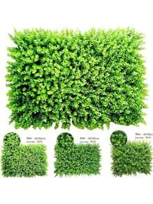 Erba artificiale 60 cm x 40 cm, pannelli di foglie finte in plastica verde, decorazione da parete, viticci di edera artificiale, adatti per giardino, cortile, semplice decorazione per la casa con foglie finte, San Valentino, regalo