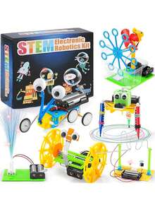 STEM Robotics Science Kits, DIY Projects For Kids, Electronic Science Experiments, Robot Building Craft Toys, Engineering Kits, Ideal Christmas Birthday Gifts For Boys & Girls