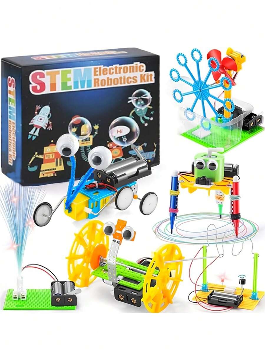 STEM Robotics Science Kits, DIY Projects For Kids, Electronic Science Experiments, Robot Building Craft Toys, Engineering Kits, Ideal Christmas Birthday Gifts For Boys & Girls