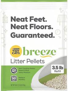 Purina Litter Tidy Cat Breeze Pellets, 3 libras, 2 paquetes, edición limitada - Versión actualizada - Ver 11
