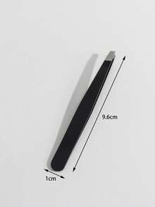 12pcs Eyebrow Tweezers Set, Stainless Steel Slanted Tip Tweezers For Facial Hair Grooming - Black - View 5