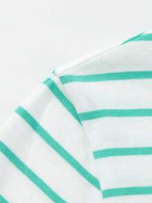 Balabala 2025 Spring New Children Long Sleeve T-Shirt, Casual Style For Boys And Girls - White Green Tone - View 3