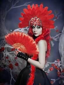 D EXCEED 1/2/3/4/6 Pcs Carnival Plumage Headband Lightweight Accessory For Parties Halloween Gifts Themed Events Durable Comfortable Flapper Headpiece Vibrant For Cosplay Celebrations - Multicolor - View 10