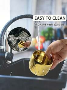 1 حاوية تخزين التوابل من الفولاذ المقاوم للصدأ بلون ذهبي مع غطاء زجاجي شفاف وملعقة - آمنة للغسالة الآلية، فتحة واسعة، موزع توابل متعدد الاستخدامات، مناسب لبار القهوة وتنظيم المطبخ، إمدادات حفلة عيد الميلاد، وجبة عائلية