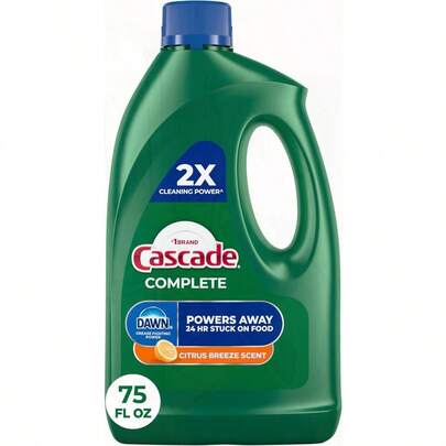 Cascade Complete Gel Allin1 Dishwasher Detergent Citrus Breeze 75 Oz Packaging May Vary