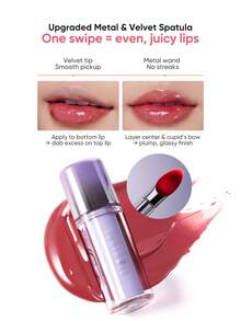 JUDYDOLL Ice Watery Lip Gloss-Gen 2 Shiny Mirror Lip Gloss, Moisturizing & Nourishing Essence, Long-Lasting - 11 Glazing Plum - View 9