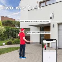 Dome Surveillance Camera WLAN For Surveillance Camera Set, Two-Way Audio And 360 Degree Swivel, Replacement Camera - White - View 7
