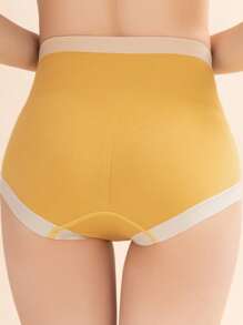 4pcs Women Seamless Hipster Panties, High Waist Shaping, Multicolored - Multicolor - View 6