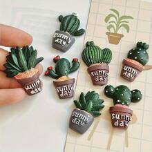 6 Peças Conjunto de Ímãs de Geladeira de Cacto e Suculenta, Ímãs de Geladeira de Resina ABS em Tema de Plantas em Miniatura para Decoração Doméstica e de Escritório, Ímãs de Quadro Branco Oval para Cozinha e Área de Trabalho, Conjunto de Presente Perfeito para Natal, Dia dos Namorados e Dia das Mães