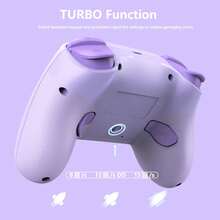TOPWOLF Double Vibration GAMEPADFOR Switch2/Switch/IOS/Android/Steam RGB Breathing Lighting Wireless Controller Six-Axis Sensor Function Supports Programmable Buttons Macaron Switch Controllers Wireless, With RGB Breathing Lighting, For Switch Lite/Switch Oled/PC/IOS/Android/Steam - Black - View 10