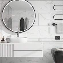 10/20/50pcs Marble Effect Self-Adhesive Wall Tiles, Vinyl Foam Wall Stickers, Waterproof And Moisture-Proof, Easy To Clean And Cut, For Bathroom, Living Room, Kitchen, Bedroom Renovation - Multicolor - View 6