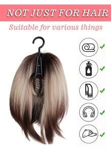 Extra Long Hair Extension Holder & Wig Storage Bag – Waterproof Hanging Organizer With Hook For Hairpiece Storage, Styling & Travel Use - Multicolor - View 6