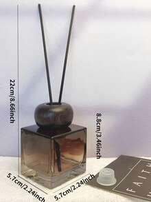 1 件装无焰藤条香薰精油补充瓶，山毛榉木盖，酒店/家居香薰容器 - 彩色 - 查看 15