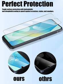 5 piezas de protector de pantalla de vidrio templado de alta calidad - cristal claro, alta visibilidad, resistente a los arañazos, pantalla ultra clara, diseño curvo compatible con Samsung Galaxy S21 FE/Galaxy S23 FE/Galaxy A54/Galaxy A15/Galaxy A31/Galaxy A34/Galaxy A35/Galaxy A55/Galaxy M53/Galaxy M54/Galaxy M55 y otros modelos, accesorios esenciales para la protección de pantalla de teléfono inteligente, aplicable a protección diaria, oficina, hogar, accesorios de teléfono a prueba de agua, a prueba de golpes, resistente a caídas, resistente a los arañazos - transparente - Ver 4