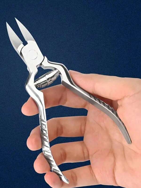 1pc Professional Podiatrist Toe Nail Clipper - Ultra Sharp Curved Blades, Stainless Steel, Suitable For Thick Nails And Ingrown Nails, Nail Care | Precision Scissors | Stainless Steel Scissors