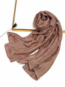 1 szt. Prosta, jednokolorowa, miękka i przyjazna dla skóry chusta na głowę, oddychająca, do codziennego noszenia, elegancka chusta na głowę do sukienki