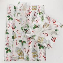 60/30/10 Christmas Gingerbread Man Tissue Paper - 20x34 Inches Gingerbread And Polka Dot Design, Lightweight Protective Packaging, Santa Claus, Christmas Stockings, Lights, Christmas Tree Leaves, For Gift Wrapping, Fragile Item Protection, Holiday Decorations (Candy Cane Stripes, Blue Stars), Gingerbread Decorations, Holiday Wrapping, Holiday Style, Holiday Theme Prints, Seasonal Wrapping, Holiday Decorations, Party Planning Christmas Christmas Decorations Christmas Pajamas Christmas Gifts Christmas Decor