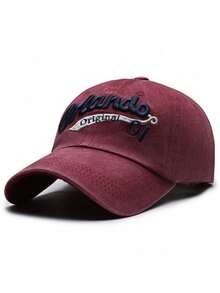 1 Piece ORLANDO 01 STITCHED BASEBALL CAP, UNISEX, ORIGINAL BEAND 1876 ORLANDO EMBROIDERED HAT ON THE SIDE, VINTAGE WASH CHIC CASUAL SUN HAT - Multicolor - View 18