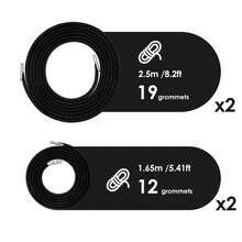 4 Cords Zero Gravity Chair Replacement Cord, Antigravity Chair Replacement, Universal Repair Cord Kit For Repairing Zero Gravity Chair( Black)