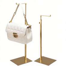 Stainless Steel Handbag Display Rack, Upgraded Adjustable Round Inner Bar, Gold/Silver Color Options, Multi-Functional Display For Bags / Hats / Jewelry, Suitable For Home / Boutique, Rust-Proof And Durable, Easy To Install.
