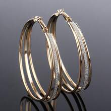 1 Pair Multi-Layer Frosted Ball Earrings For Women