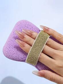 1pc Reusable Exfoliating Soap Saver Pouch,Free Facial Cleaning Tools,Powder Puff, Soap Saver Bag,Soap Bag - Bathing Sponge - Bath Ball - Scrubbing Sponge - Super Soft Scrubbing Sponge/Freezing Rich,Facial Sponge Cleaning And Makeup RemoverSuitable For Knotted Shower Soap Bag For Foaming And Drying - Multicolor - View 5