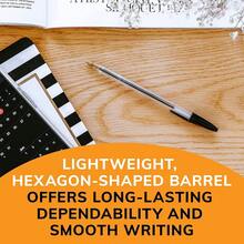 BIC Cristal Xtra Smooth Ballpoint Pen, Medium Point (1.0mm), Blue, 10-Count - 黑色 - 查看 7