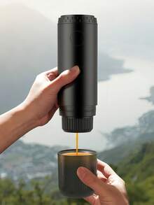 Máy pha cà phê espresso điện cầm tay, máy pha cà phê mini du lịch, thích hợp cho cả đồ uống nóng và lạnh, điều khiển bằng nút bấm dễ sử dụng, máy pha cà phê 2 trong 1 cho ô tô với cổng sạc USB-C, có thể xay hạt cà phê hoặc sử dụng viên nén, lý tưởng cho gia đình, văn phòng, cắm trại, ô tô và du lịch. - 2 trong 1 - Xem 7