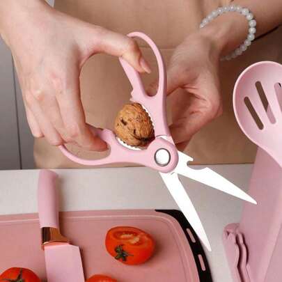 Tesoura Multifuncional Para Corte Alimentos Legumes Peixes Frangos Verdura Aço Inoxidável Utensílios - Pronta Entrega