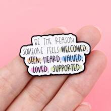 Ghim cài áo tráng men huy hiệu trên ba lô trâm cài quần áo quà tặng trang sức phụ kiện thời trang - NR12387 - Xem 5