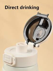 SNOOPY 1 件史努比 650ML 真空保温水瓶，大容量户外运动水瓶，便携式可爱保温杯，不锈钢旅行杯带吸管，男女适用 - 彩色 - 查看 10