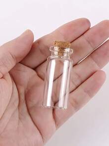 30 个迷你 10 毫升透明玻璃罐，带软木塞 - 非常适合 DIY 工艺品、婚礼装饰和派对礼品，仅可手洗，椭圆形透明瓶，装饰瓶 - 彩色 - 查看 7