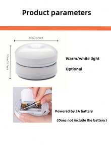 Bewegungssensor Nachtlicht, 360° drehbares LED Nachtlicht Schranklicht tragbar, Nachtlicht für den Innenbereich in Schlafzimmern, Fluren, Küchen, Kleiderschränken, Schränken