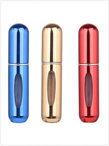 5pcs/4pcs/3pcs/2pcs/1pc Portable Refillable Travel Perfume Bottles, 5ml Travel Size Atomizer Sprayer, Pocket Perfume Containers, Travel Spray Bottles, 5ml Bottom Refill Perfume Decant Vials, Reusable Travel, Pressing Dispenser Sample Bottles, Back To School Essentials, Small Water Bottles For School, Women Decorative Accessories - Multicolor - View 50