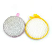 2/10pcs Double-Sided Cleaning Sponge, Round Dishcloth, Minimalist Style Dishcloth, Round Cleaning Sponge, Cleaning Cloth, Non-Stick Dishcloth, Antibacterial Washable Cleaning Brush, Sink Or Stove Cleaning Cloth, Antibacterial Washable Cleaning Brush, Kitchen Supplies, Kitchen Cleaning Tools Suitable For Sink Or Stove Cleaning Cloth, Dishwashing, Pot Cleaning, Range Hood Cleaning, Kitchen Supplies, Kitchen Cleaning Tools (Random Color Delivery), Home Cleaning, Kitchen Cleaning, Party Cleaning