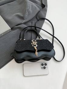2025 New Korean Style Tassel Texture Crossbody Bag, Elegant Small Square Women's Single Shoulder Handbag