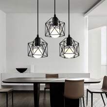 1pc Nordic Restaurant Bedroom Pendant Light, Modern Minimalist Industrial Retro Creative Unique Bar Hallway Bedside Small Pendant Light, Bulb Not Included - Multicolor - View 4