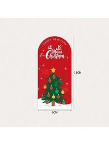 60pcs Self-Adhesive Holiday Stickers, Rectangular Christmas Stickers, Gift Box Seals, Christmas Gift Wrapping Decorations, Includes Santa Claus, Merry Christmas - For Gift Wrapping, Greeting Cards, Party Decorations - Random Mixed, No Cutting Required, Seasonal Themed, 6pcs