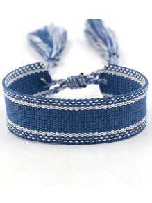 1 件定制姓名编织手链、带流苏的定制文字编织手镯、个性化流苏友谊手链、母亲节定制姓名手链、多色可选，适合婚礼、周年纪念、生日 - 全年可佩戴的礼物、周年纪念礼物、优雅配饰、优质工艺 - 彩色 - 查看 20