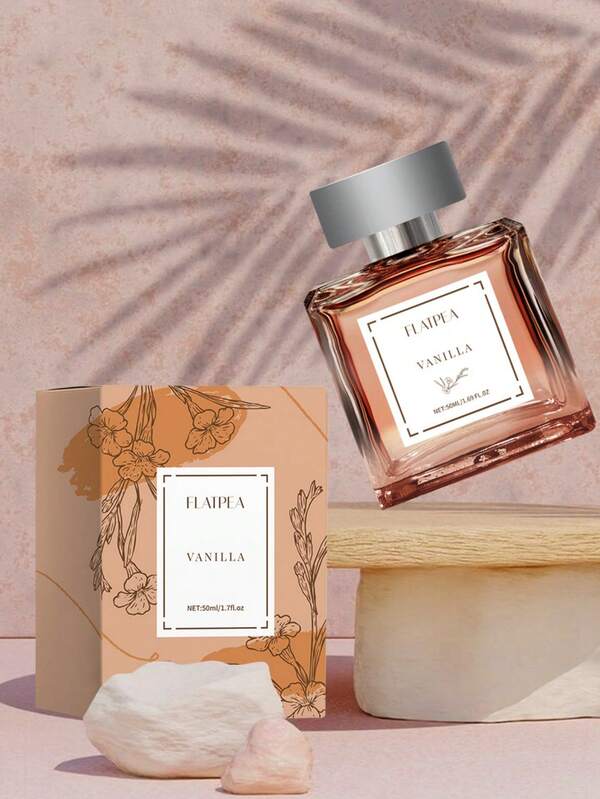 1pc 50ML Vanilla Fragrance Spray, Long-Lasting Scent Suitable For Daily Use, Travel, Home, Office, Bathroom, Valentine's Day/Christmas Gift