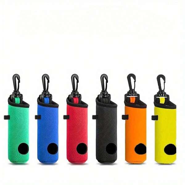 1PC Golf Ball Holder Pouch & Golf Tee Holder, Portable Golf Ball Carry Bag Pouch With Waist Strap, Holds 3 Balls & 3 Tees (Balls/Tees Not Included), For Golfers Practice And Course Use, Golf Accessories, Ideal Golf Gifts For Holidays And Birthdays