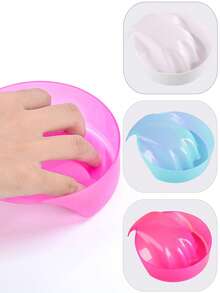 Nail Soaking Bowl, Gel Polish Remover, Nail Salon Manicure Soaking Bowl, Softens Cuticles, Thick Insulated Hand Rest - Multicolor - View 2