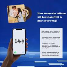 1 móc khóa túi NFC tùy chỉnh có ảnh, nhãn album CD mini được cá nhân hóa, quà tặng cho người yêu âm nhạc, quà tặng đám cưới, phụ kiện móc khóa tình bạn, móc khóa CD album mini tùy chỉnh có NFC để phát ngay bài hát yêu thích của bạn, quà tặng sinh nhật/ngày lễ - Trong sáng - Xem 8