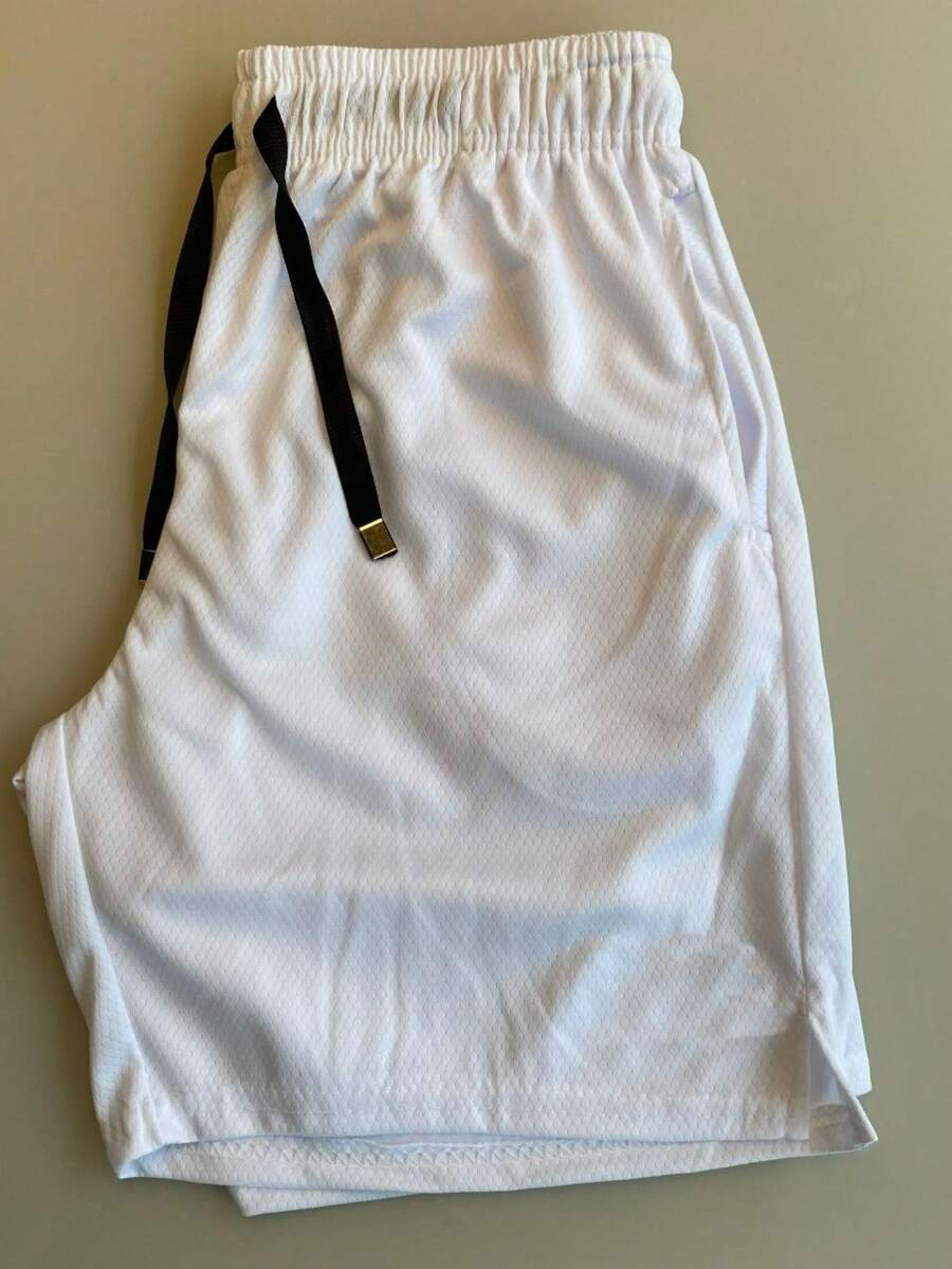 Kit 2 Bermuda Shorts Dry Fit NI Sports Training With Pocket - أبيض - مشاهدة 1