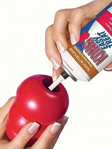 1 件中号经典葫芦形狗玩具，适合中型犬，设计用于抓取、咀嚼、塞入零食，不对称弹跳可延长游戏时间，非常适合中型犬玩具 - 紅色 - 查看 7