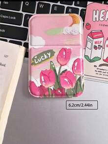1pc Foldable Makeup Mirror, Portable Handheld Makeup Mirror, Simple Vanity Mirror For Dorm, Student Desk,Makeup,Cheap,Room Decor,Vanity,Travel,Bedroom,Makeup Accessories,Mirror,Vanity Mirror,Mini Mirror,Compact Mirror,Mirror Small,Hand Mirror,Cheap,Stocking Stuffers,Makeup,Makeup Tools,Cheap Stuff,Gifts,Gifts For Women,Christmas Gifts,Giveaways,Travel,Cheap Stuff,Travel Essential - Multicolor - View 5