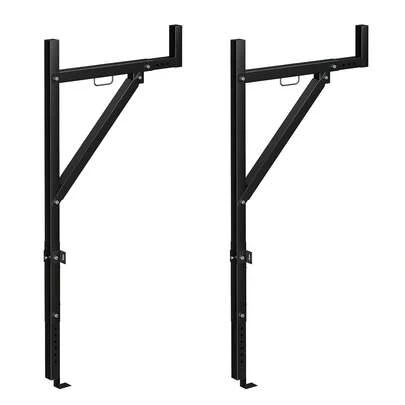 Portascale per carico di pick-up 113 kg, portapacchi in acciaio estensibile 49-86 cm, altezza regolabile 113-125 cm, supporto per scala per kayak, tavola da surf, legname, scala