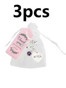 9pcs Y2K Witch Broom Keychains, Metal Keyring, Suitable For Hanging On Wallets, Backpacks And Car Keys, Ideal For Halloween Costume Parties. Also Suitable For Halloween Party Decorations. - Multicolor - View 11